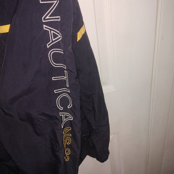 Men's Large Nautica Hoody Wind Breaker - Vintage  - NS 83 - Picture 4 of 5